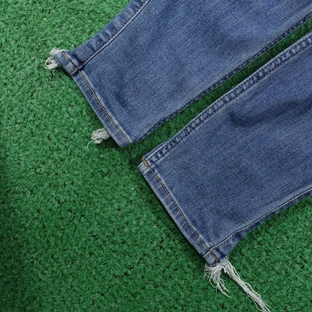 Hollister Jeans‎ Womens 7R Blue High Rise Super Skinny Distressed Stretch 28x30